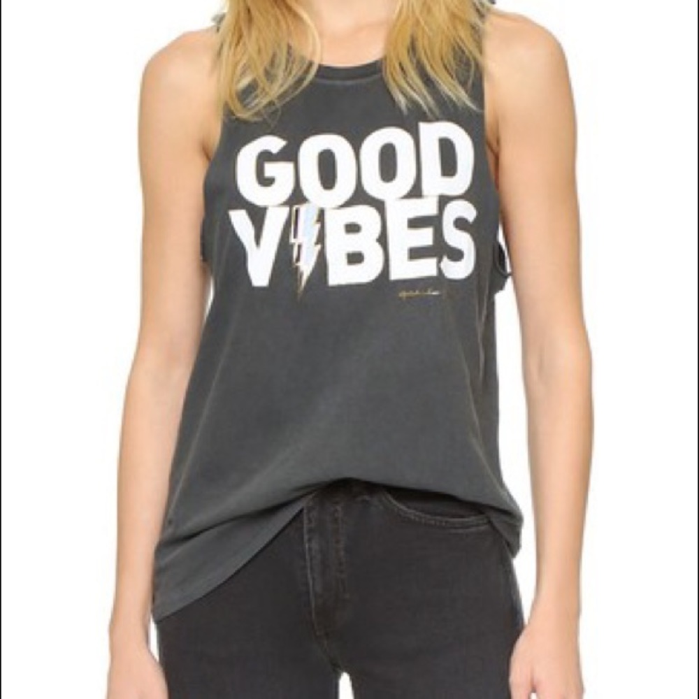 Spiritual Gangster Good Vibes Muscle Tank, M